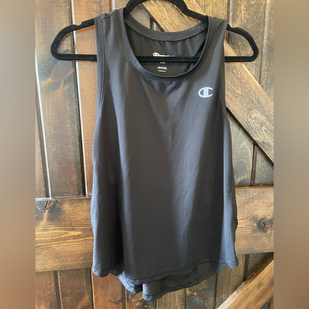 Champion Black Sleeveless Relaxed Tank Top